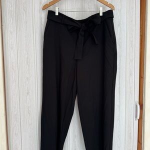 a new day Black Tie-Waist Women's Trousers